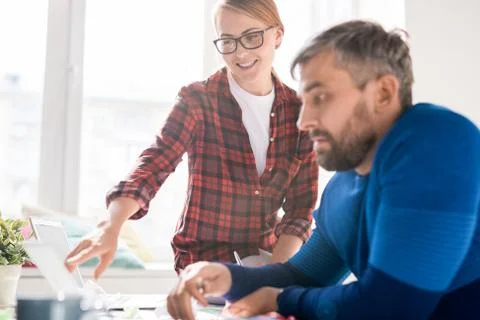 Software engineers developing new app Stock Photos