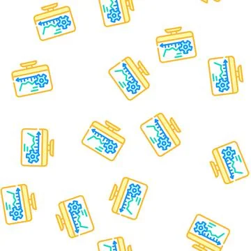 Software erp vector seamless pattern Stock Illustration