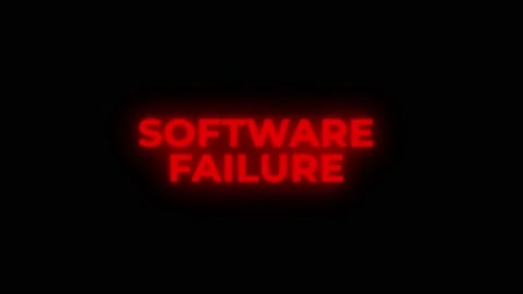 Software Failure Red Warning Error Alert Computer Virus alert Hacking Message Stock Footage 219191703
