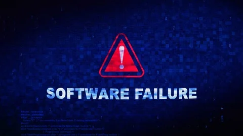 Software Failure Text Digital Noise Twitch Glitch Distortion Effect Error Loop Video stock 106700106