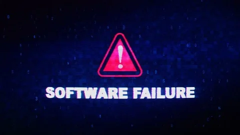 Software Failure Text Digital Noise Twitch Glitch Distortion Effect Error Video stock 106700232