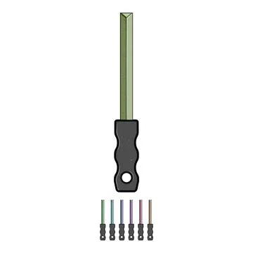 Software file tool cartoon vector graphic Ilustração Stock