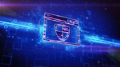 Software firewall icon animation Stock Footage 63492657