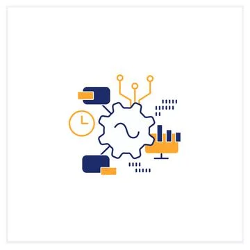 Software flat icon Illustrazione stock