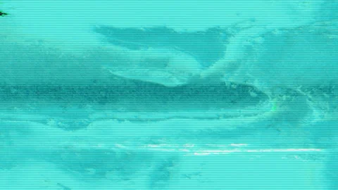 Software generated abstract clip, rainbow corrupted data vfx. Stock Footage 147958736