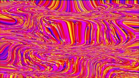 Software generated futuristic animation, rainbow bad tv imitation. Stock Footage 121404732