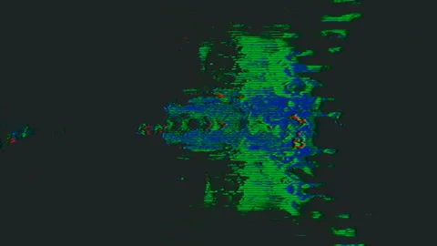 Software generated futuristic animation, rainbow system error effect. Stock Footage 147958751