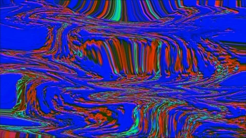 Software generated futuristic clip, iridescent bad signal concept. Stock Footage 121423222