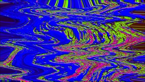 Software generated futuristic footage, iridescent bad signal imitation. Stock Footage 121404898