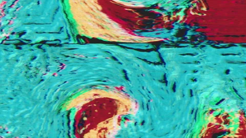 Software generated glitched clip, rainbow bad tv imitation. Stock Footage 147958755