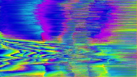 Software generated glitched footage, holographic system error video fx. Stock Footage 121405194