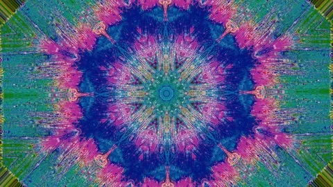 Software generated kaleidoscope, futuristic clip, iridescent system error Stock Footage 121421966