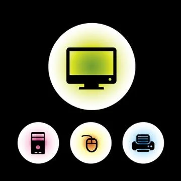 Software icon set Stock Illustration