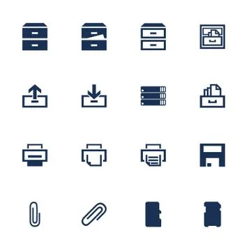 Software icons Ilustração Stock