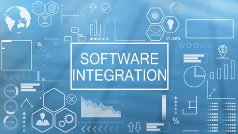 Software Integration, Animated Typography Stock Footage