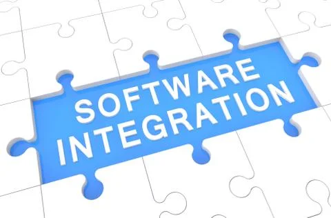 Software integration Stockillustratie