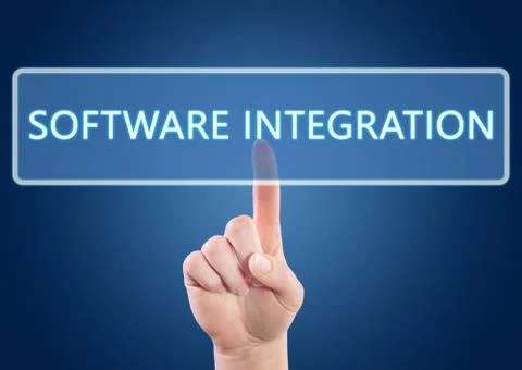Software integration Illustrazione stock
