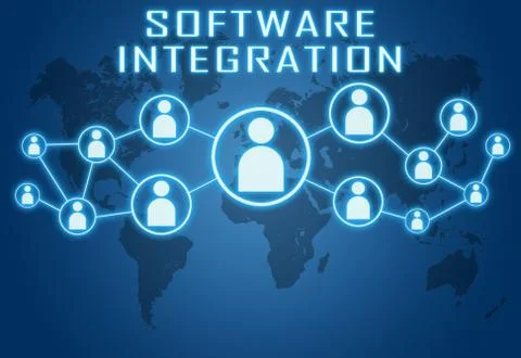 Software integration Ilustración de archivo