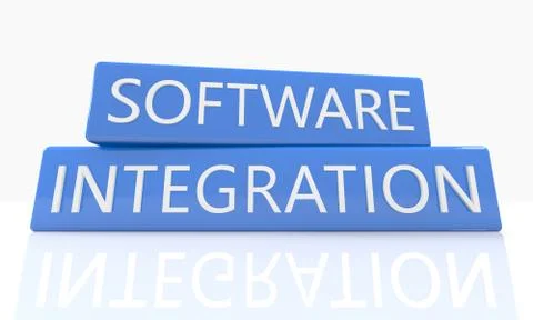 Software integration Stockillustratie
