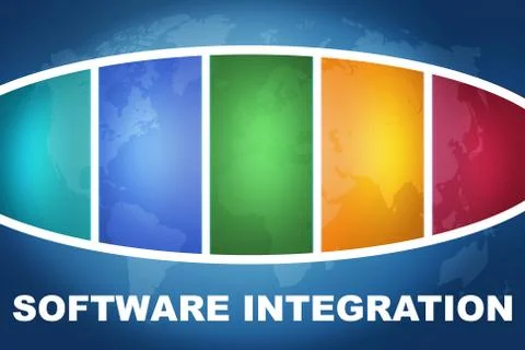 Software integration Stock Illustration