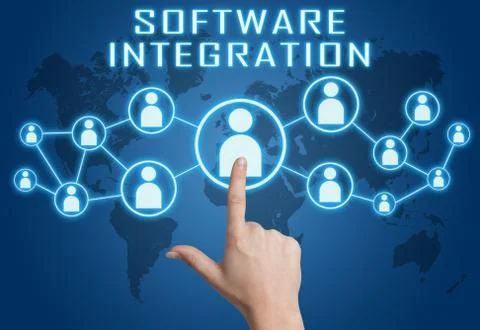 Software integration Stock Illustration