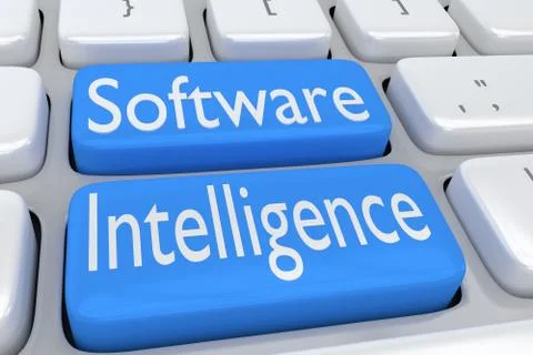 Software Intelligence concept Stock Illustration