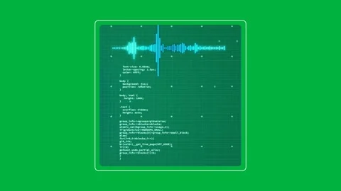 Software interface panel floating on transparent backdrop, displaying code grid Stock Footage 324947536