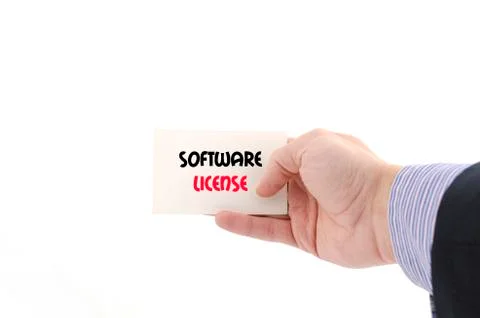 Software license text concept 库存照片