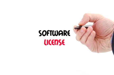 Software license text concept Stockfoto's