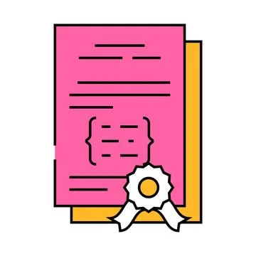 Software licensing icon color illustration Stock-Illustration