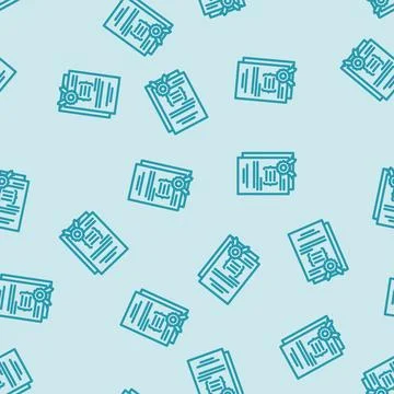 Software licensing line vector seamless pattern 스톡 일러스트