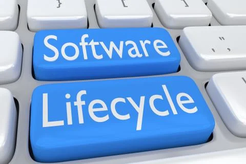 Software Lifecycle concept Illustrazione stock