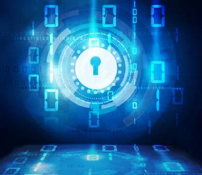 Software lock Stock Illustration