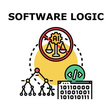Software logic developing rules and regulations イラスト素材
