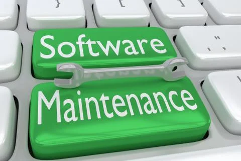 Software Maintenance concept 스톡 일러스트