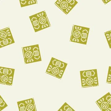 Software maintenance glyph seamless pattern Stock Illustration