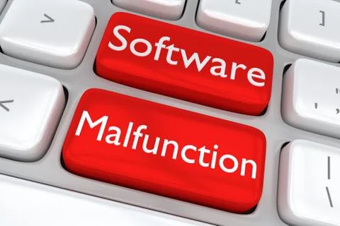 Software Malfunction concept Illustrazione stock