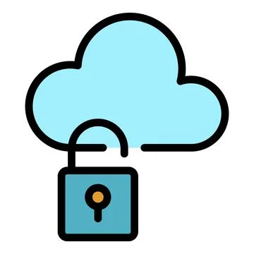 Software malware icon color outline vector Stock Illustration