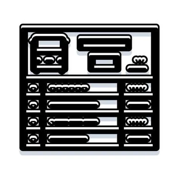 Software menu dashboard interface creating modern data management イラスト素材