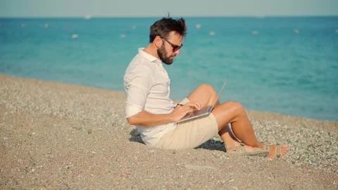 Software Online Network Developer. Senior Coder Programming. Software Developer Stock Footage 260823270