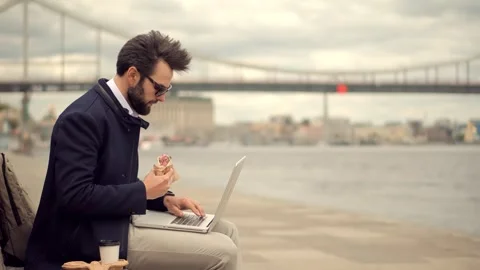 Software Online Network Developer. Senior Coder Programming. Software Developer Stock Footage 260891907