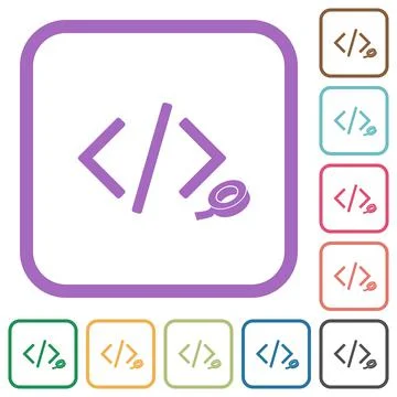 Software patch simple icons Stock Illustration