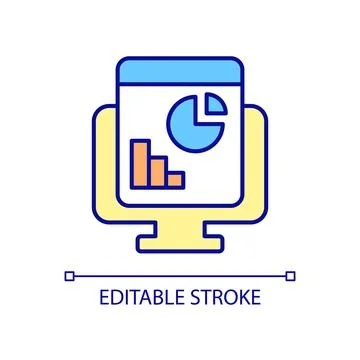 Software performance RGB color icon Stock Illustration