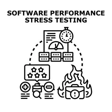 Software performance stress testing and optimization process イラスト素材