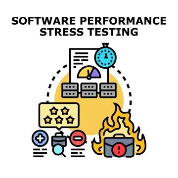 Software performance stress testing and optimization process Stock Illustration