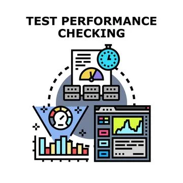 Software performance testing and system analysis 스톡 일러스트