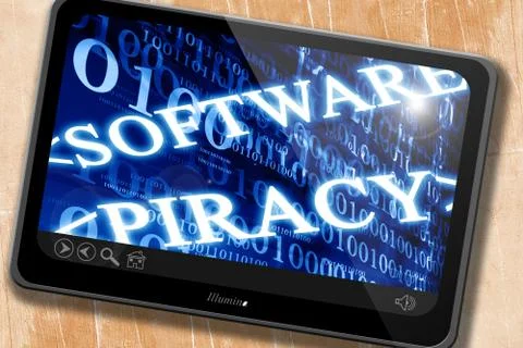 Software piracy Stock Illustration