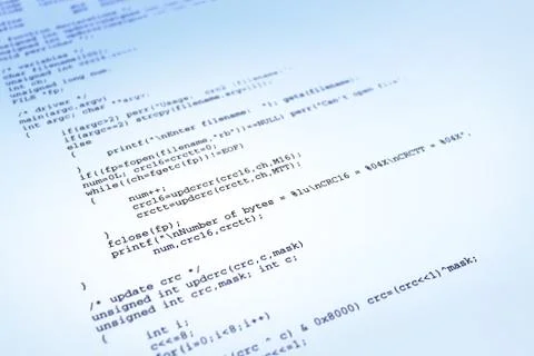 Software program on blue background 写真素材