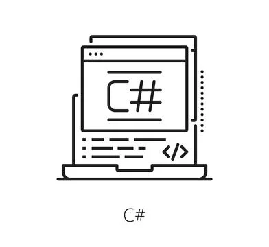Software program code line icon Stock Illustration