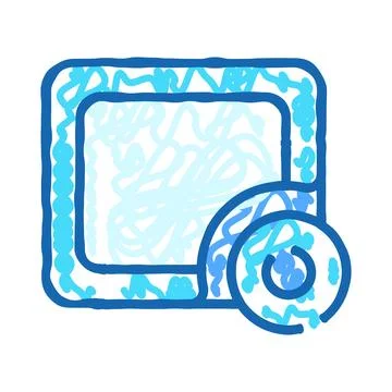 Software program installation disk media concept Illustrazione stock